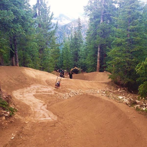 Work on TNT at Keystone Resort, Downhill Bike Rentals, Keystone, Colorado