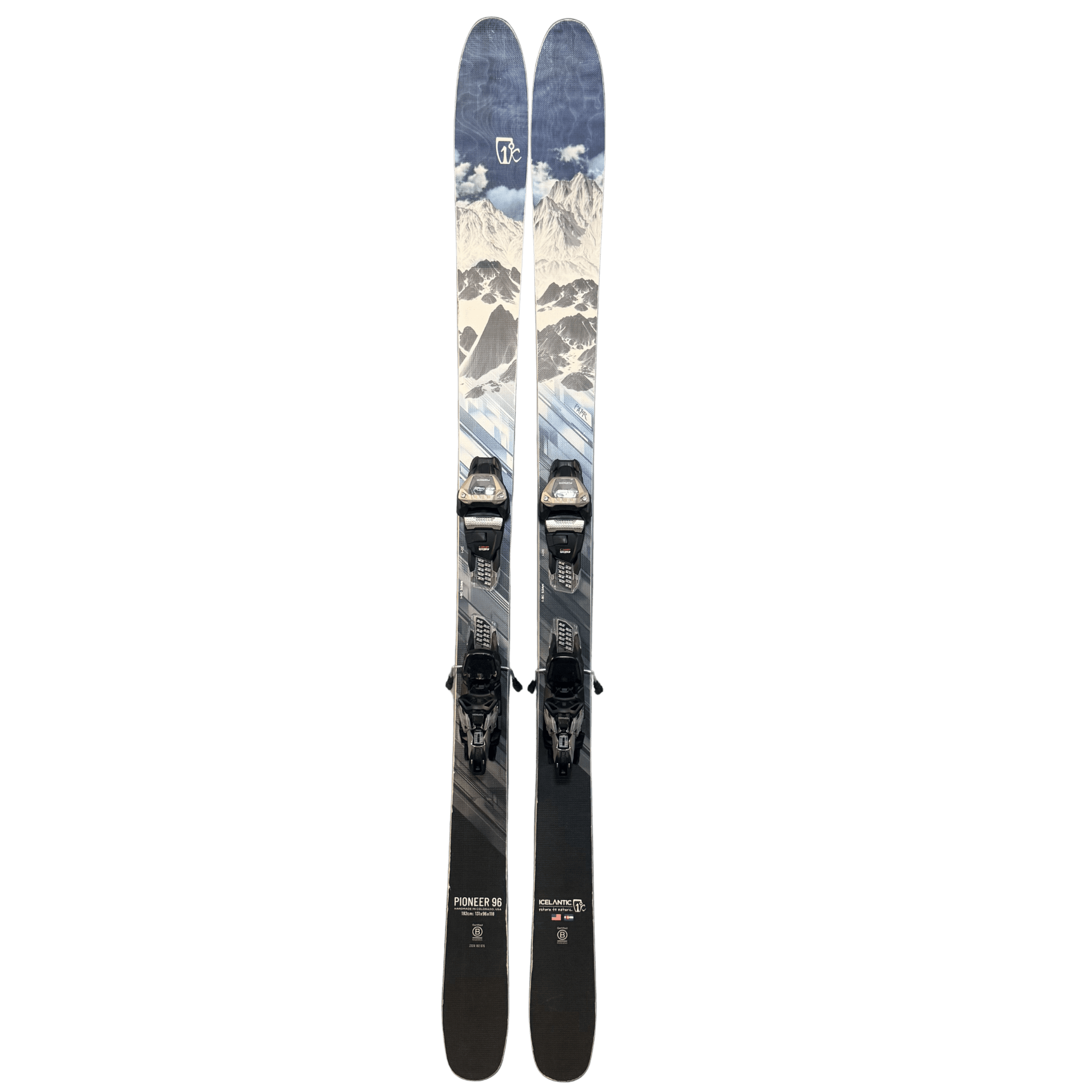 Used 2024 Icelantic Pioneer 96 182cm w/ Marker Griffon 13 TCX (Excellent)