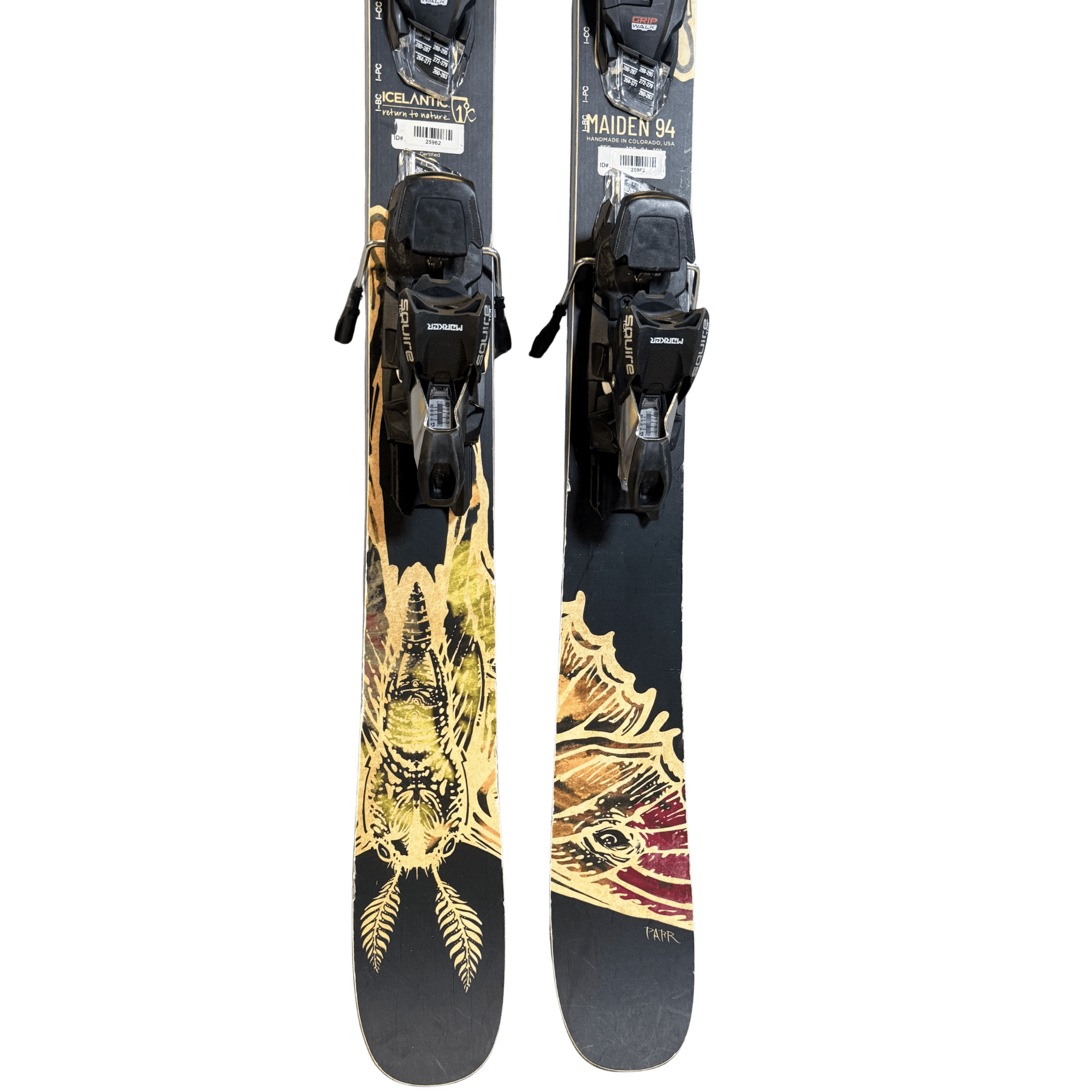 Used 2026 Icelantic Maiden 94 155cm w/ Marker Squire 11 TCX (Excellent) - Image 4